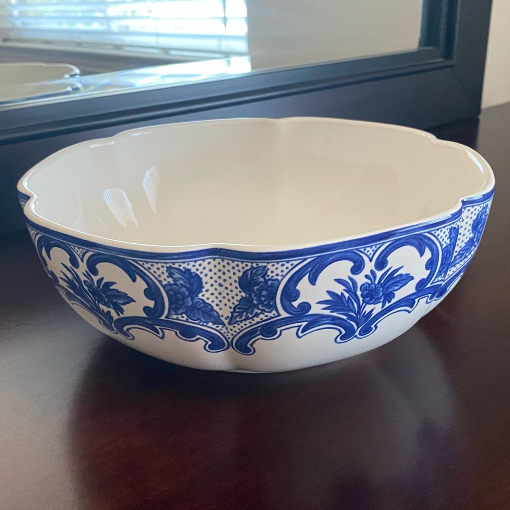 Tiffany Delft China Fluted Bowl